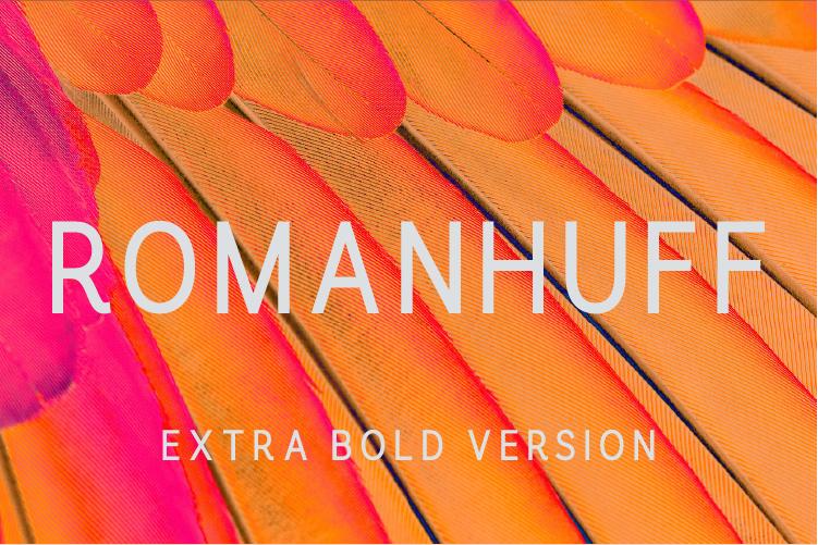 Romanhuff Extra Bold Font