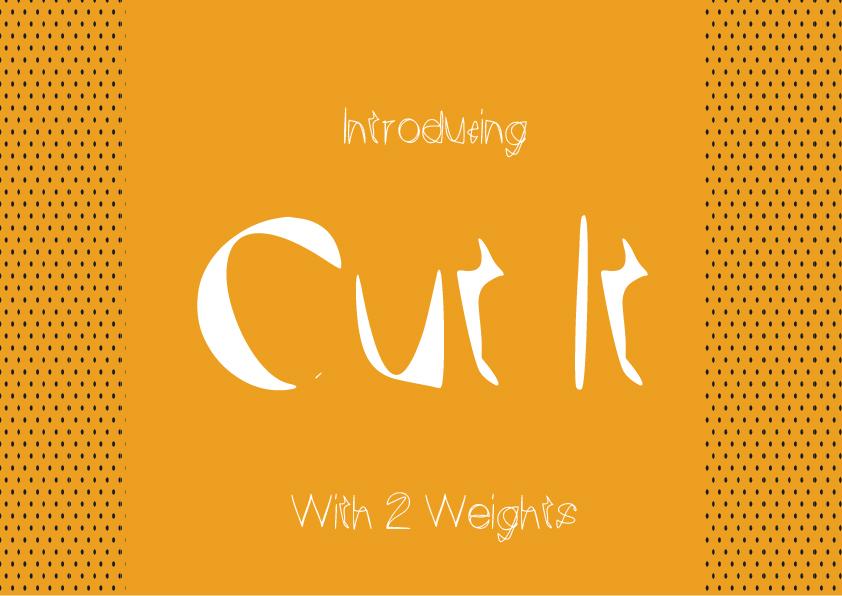 Cut It Font
