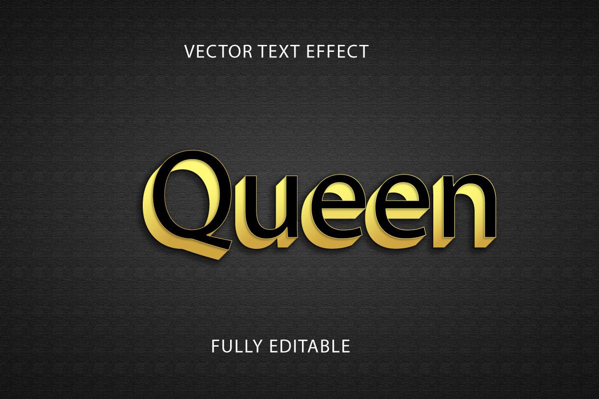 3D Editable Eps Vector Text Effect