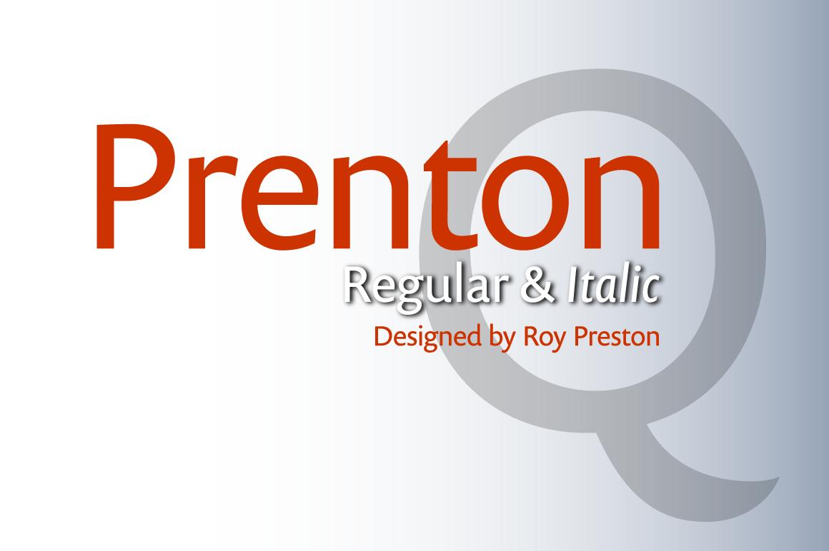 Prenton Regular and Thin Font