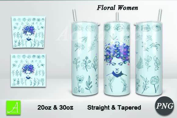 Skinny Tumbler Floral Women 20oz&30oz