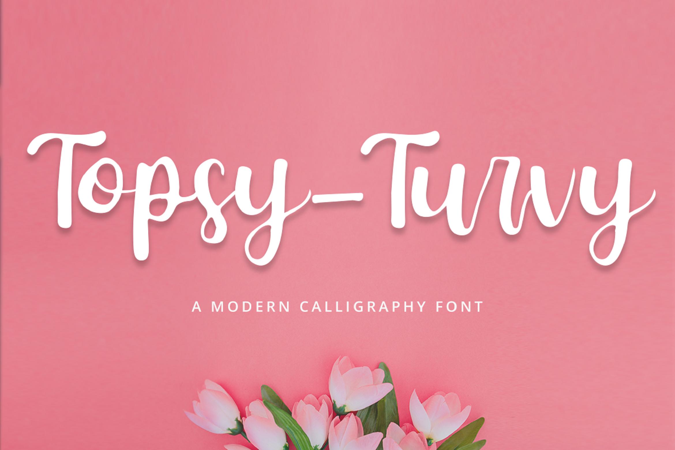 Topsy-Turvy Font