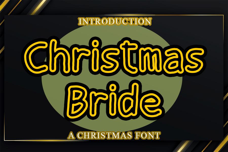 Christmas Bride Font