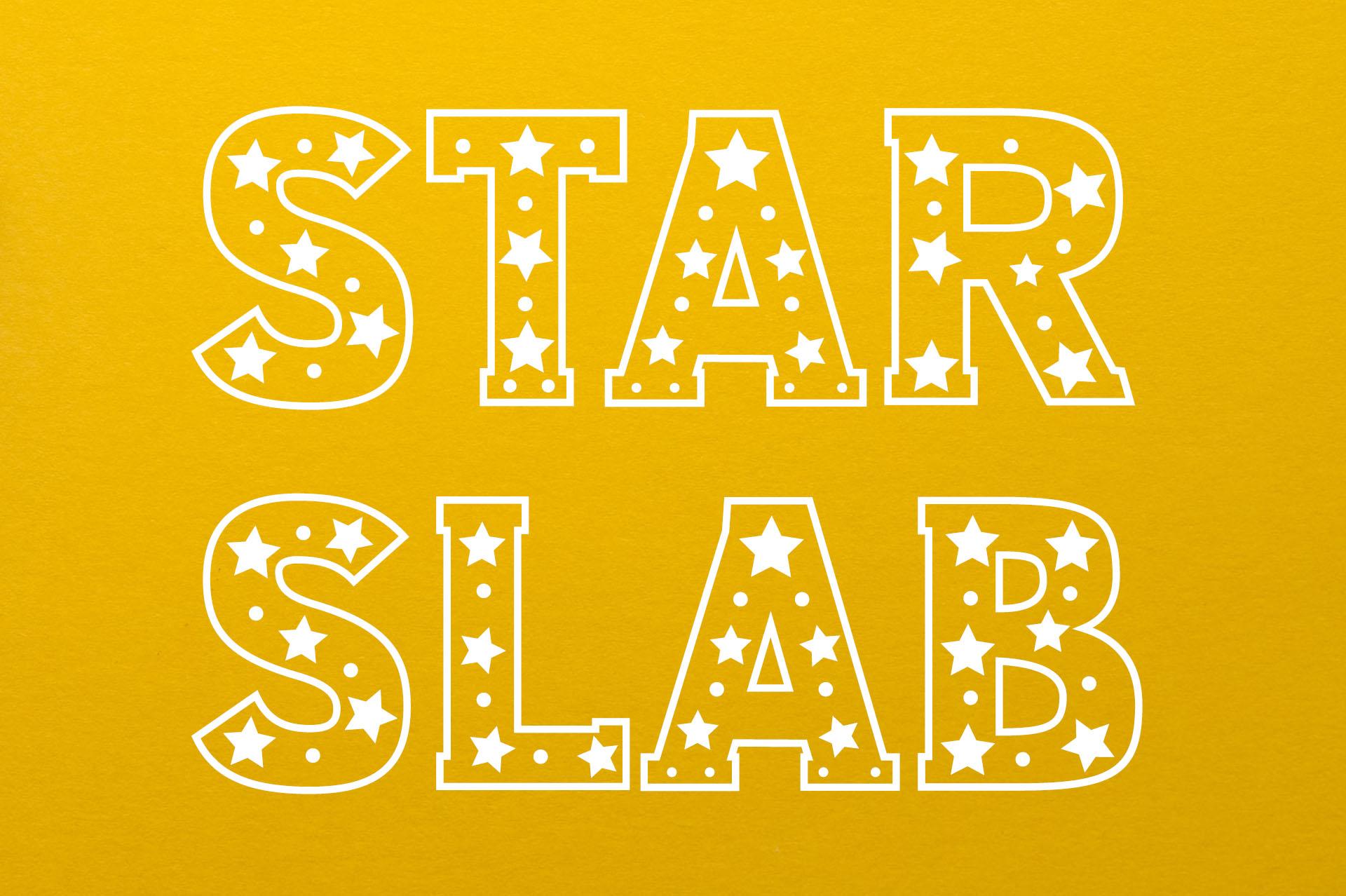 Star Slab Font