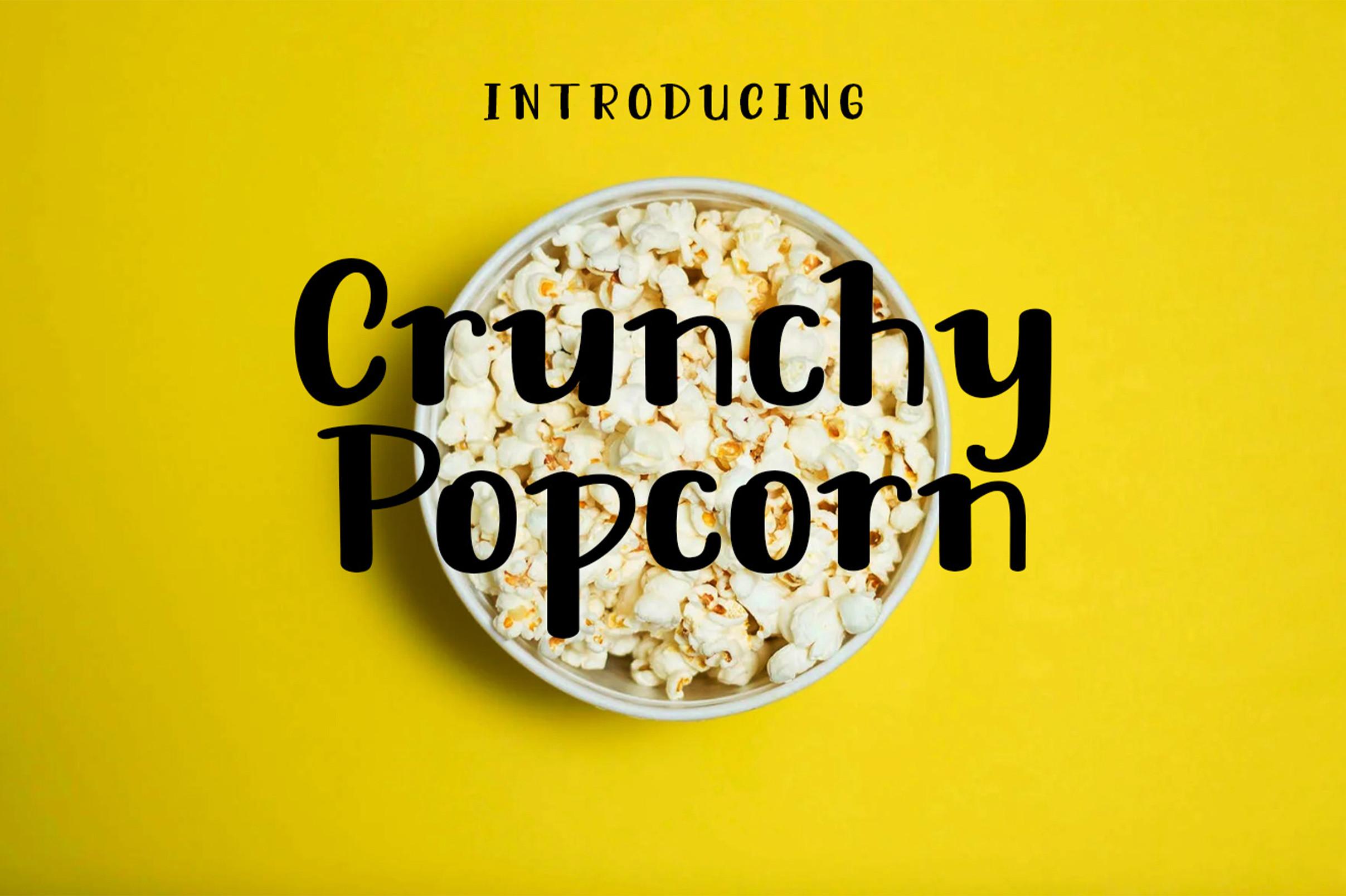 Crunchy Popcorn Font