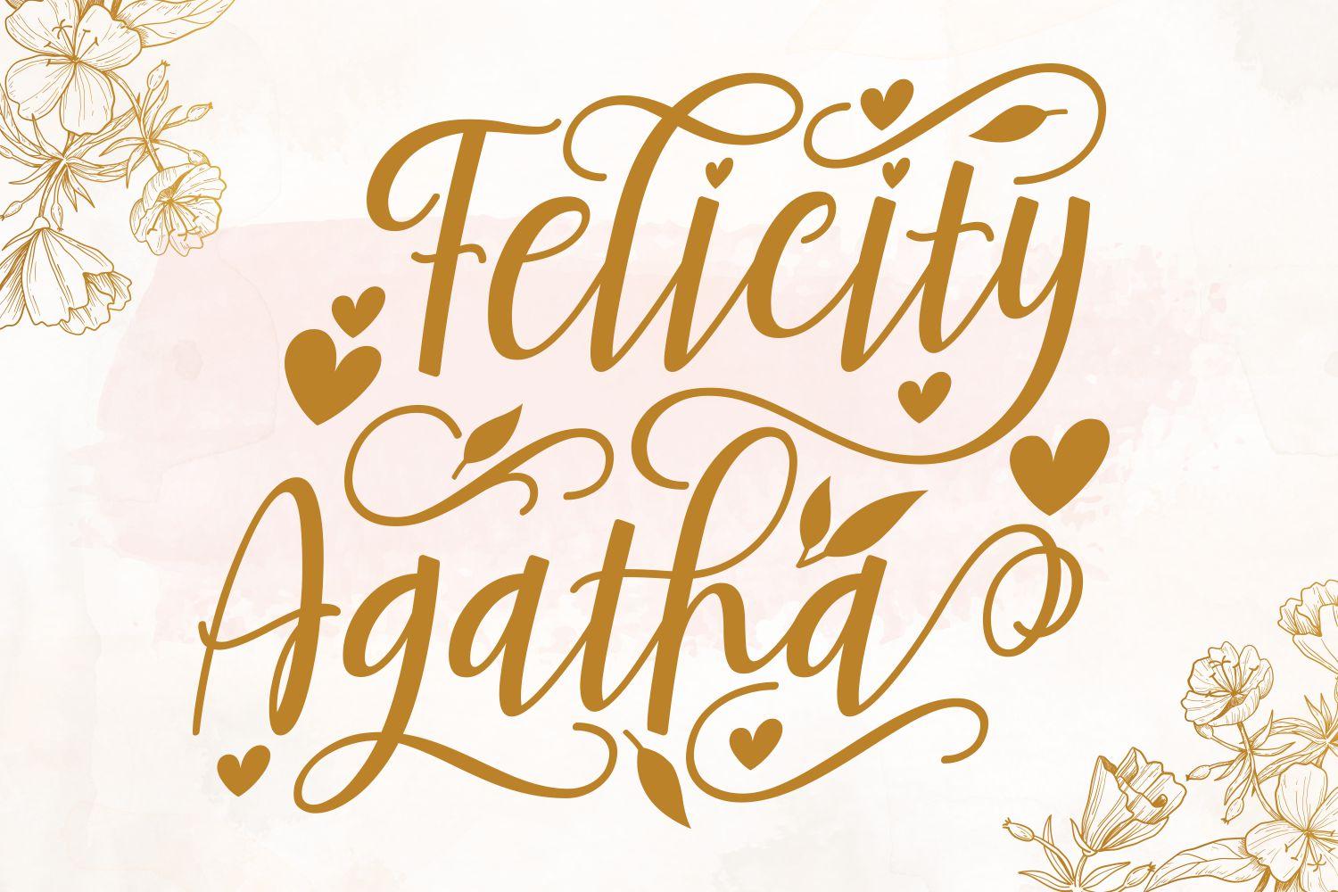 Felicity Agatha Font