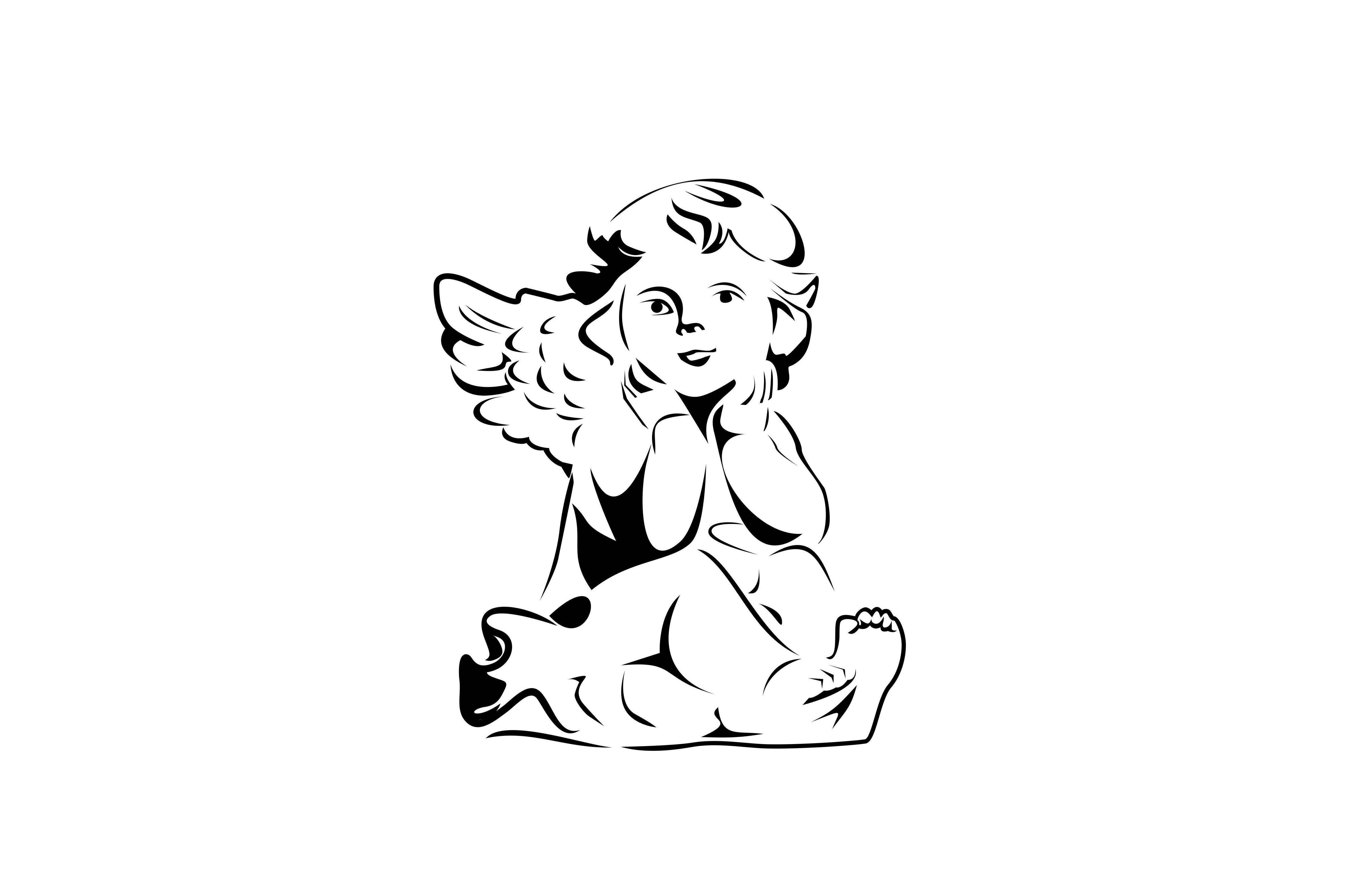 Little Angel Minimalist Illustrative
