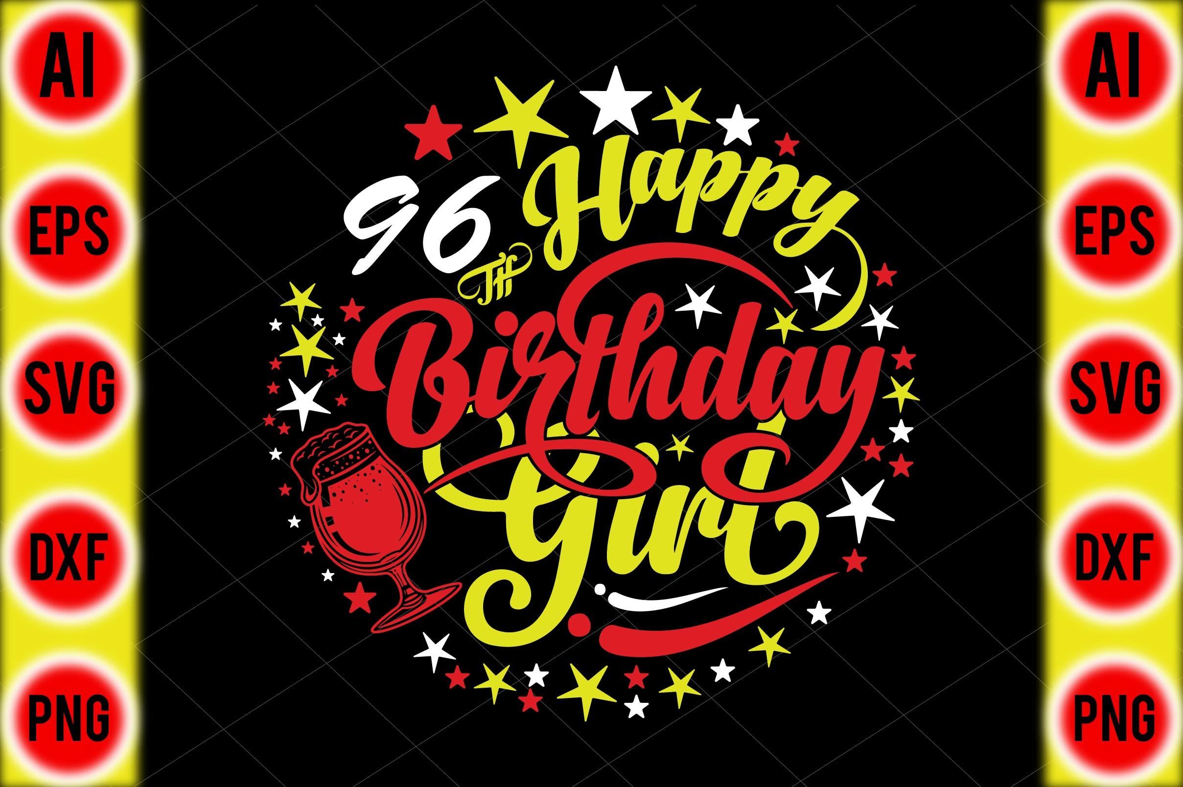 Happy96 Th Birthday Girl