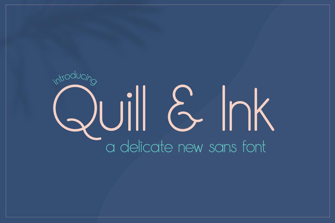 Quill & Ink Font