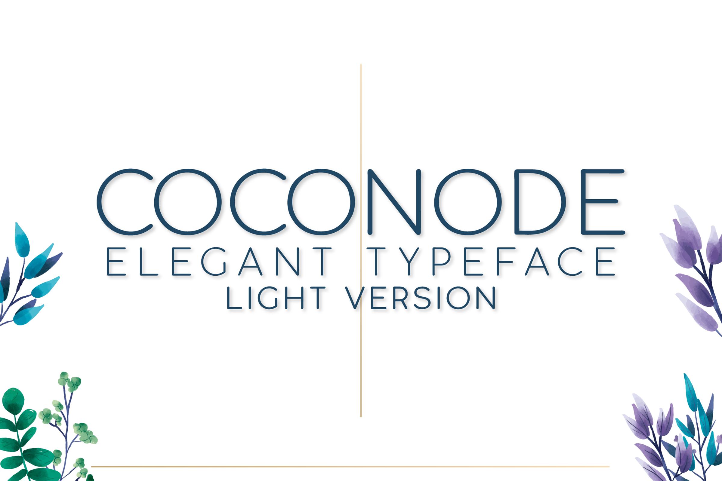 Coconode Light Font