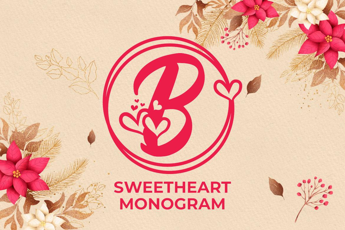 Sweetheart Monogram Font