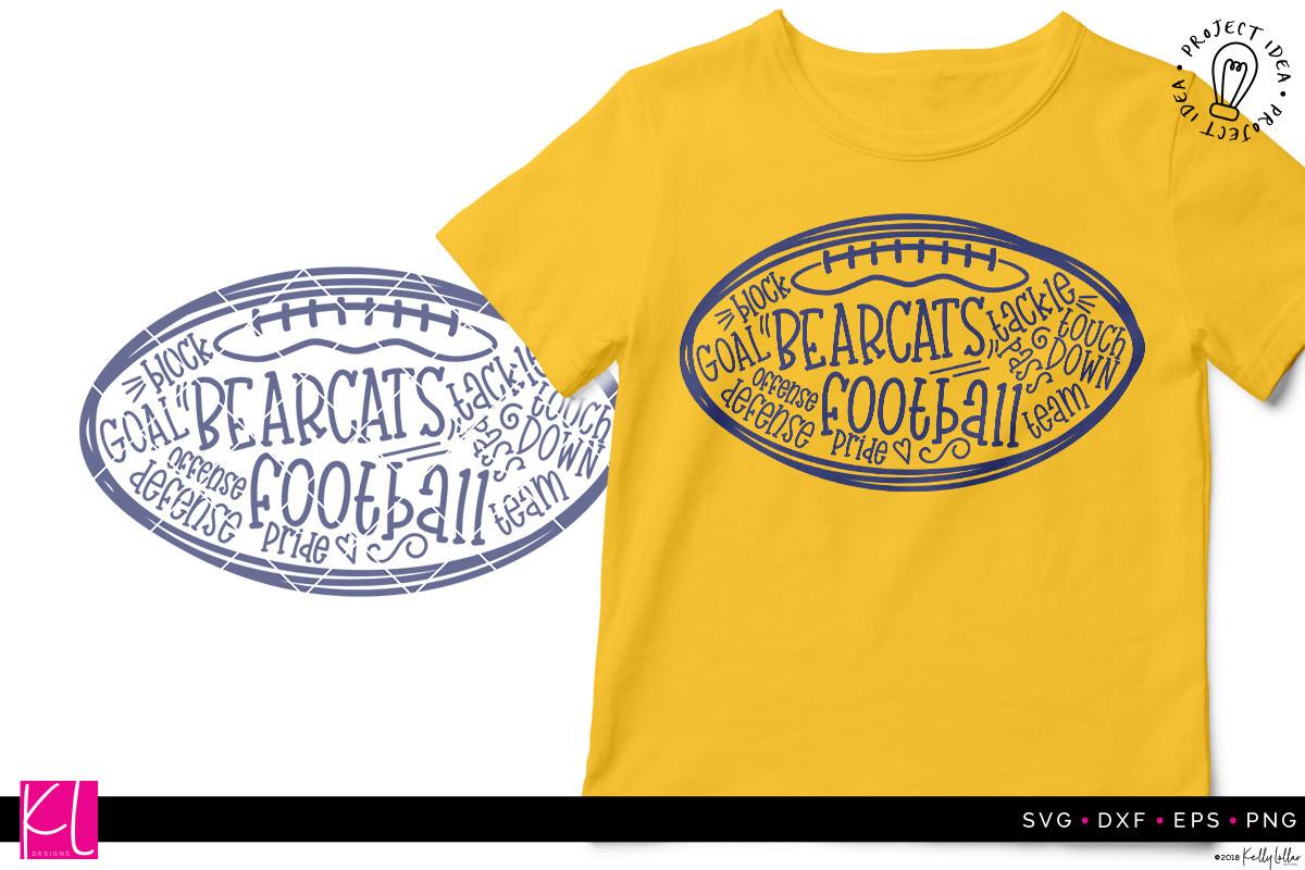Bearcats Football Word Art
