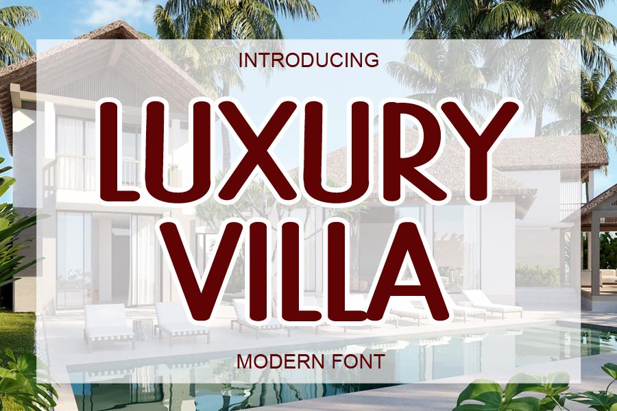 Luxury Villa Font
