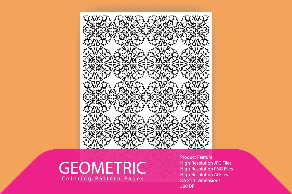 Geometric Textile Coloring Pattern