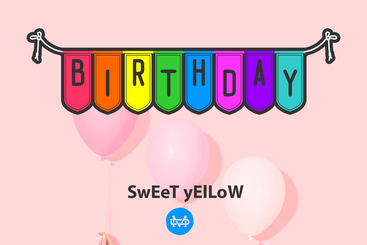 Sweet Yellow Font