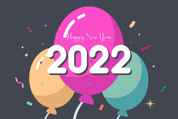 New Year 2022 Greeting Card Template