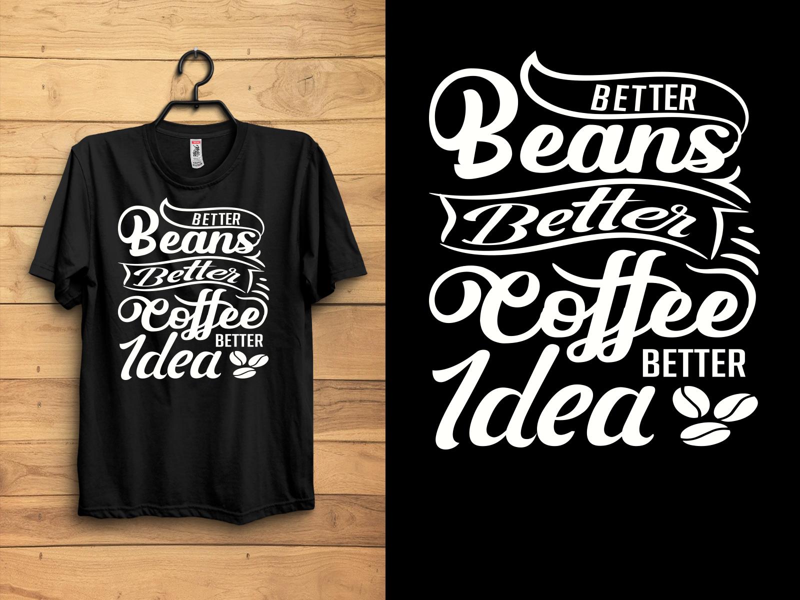 Coffee Typography T-shirt Design