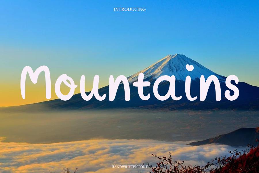 Mountains Font
