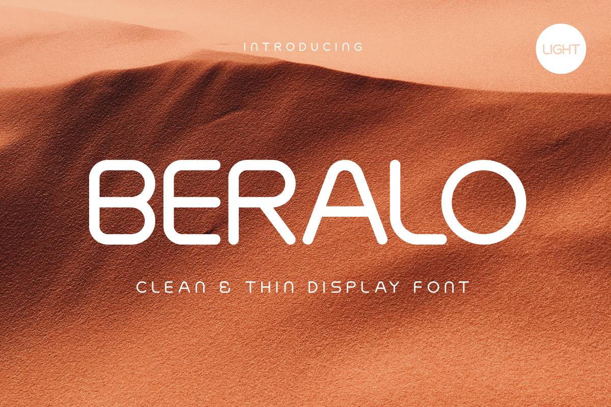 Beralo Light Font