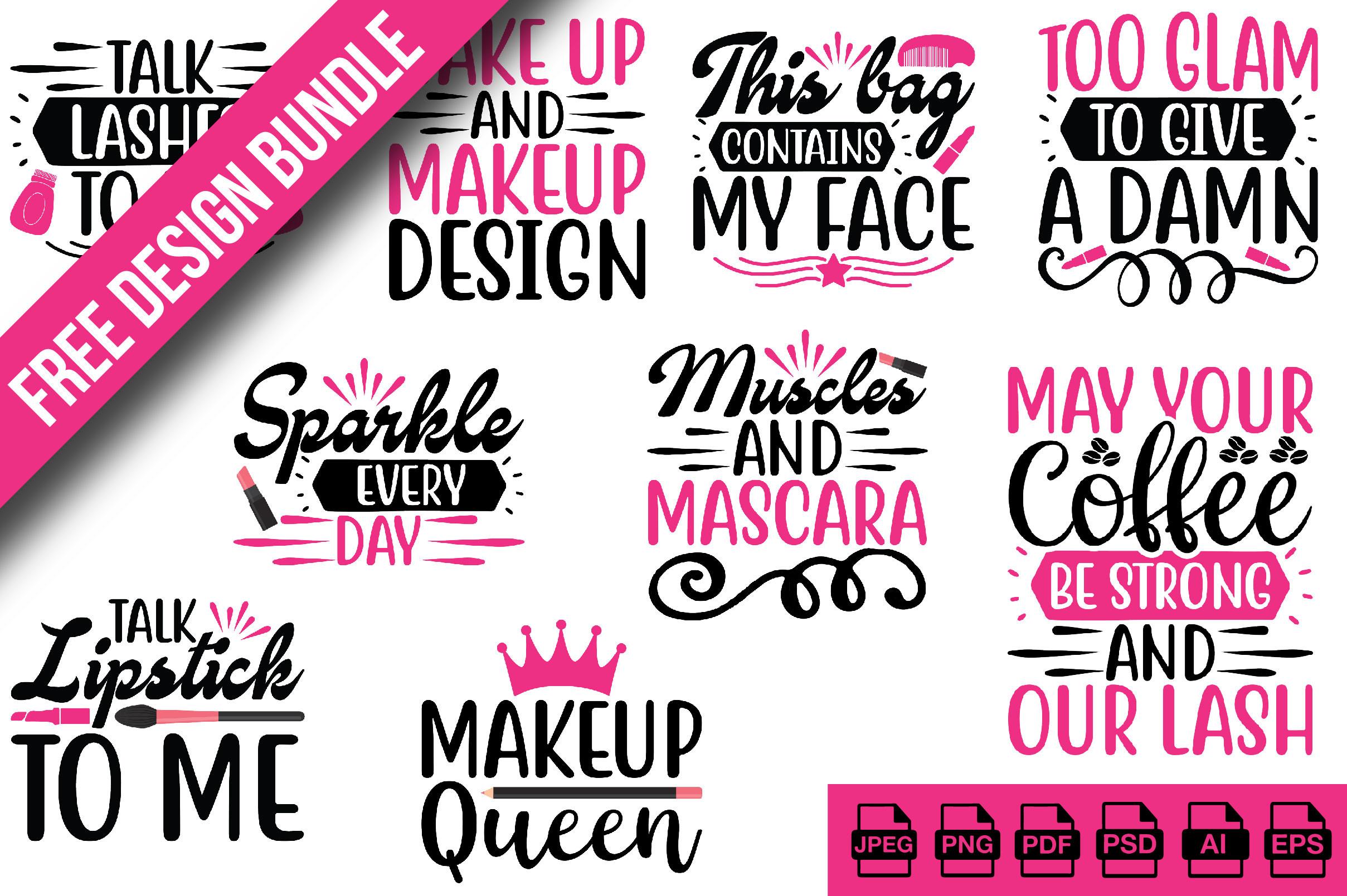 Makeup Svg Design Bundle