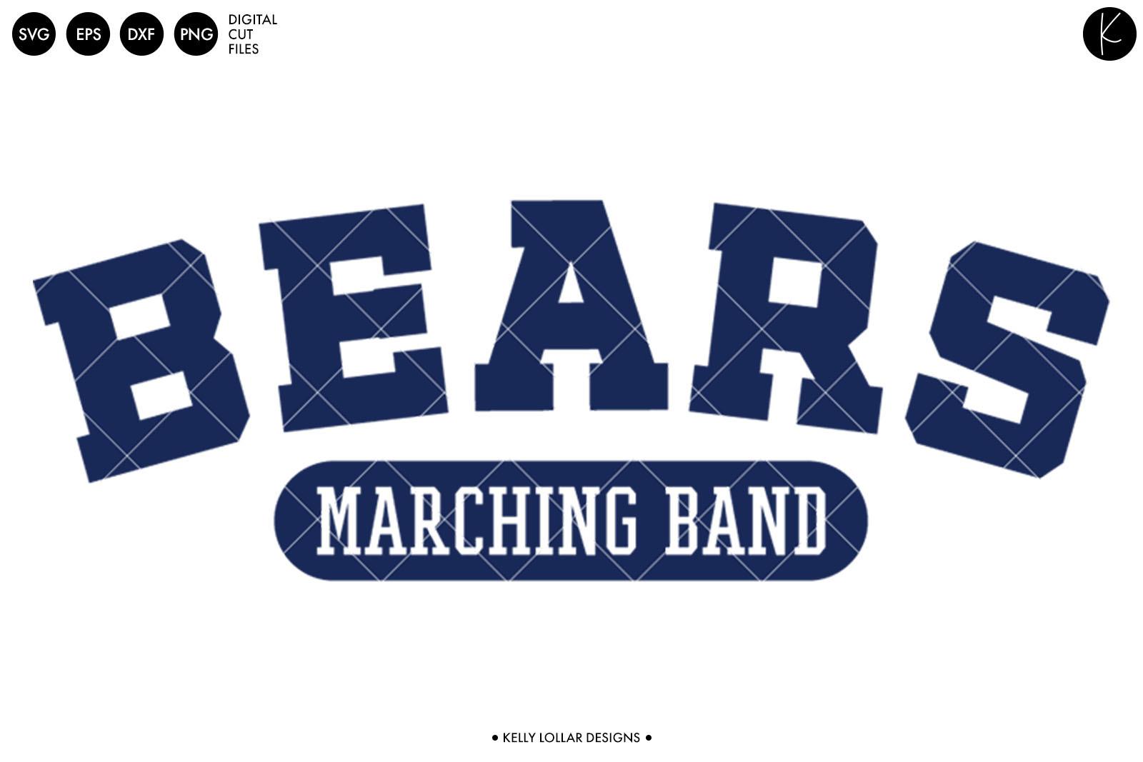 Bears Marching Band Arched