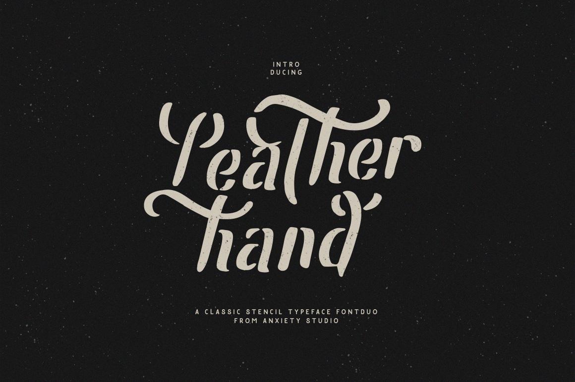 Leatherhand Font