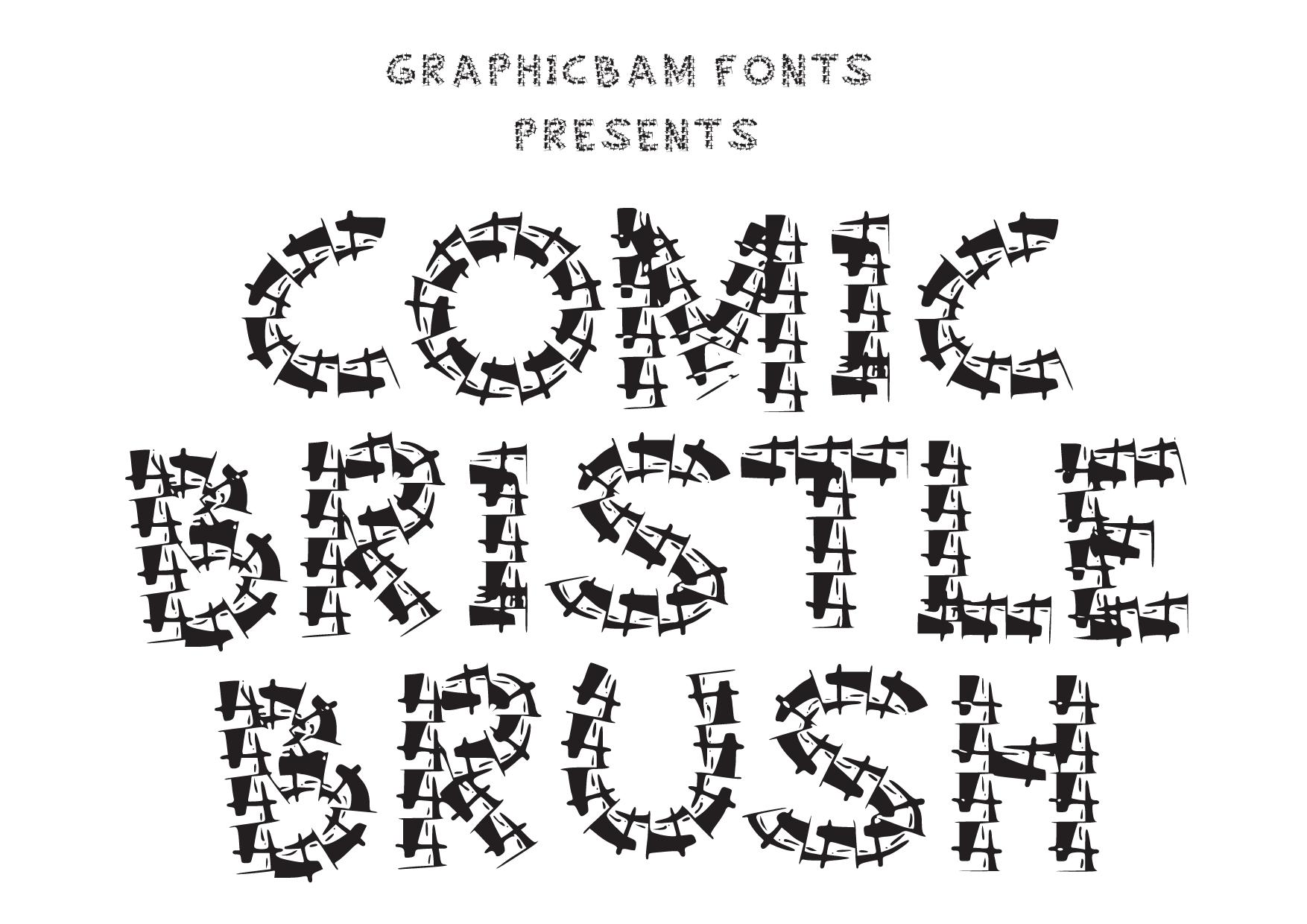 Comic Bristle Brush Font