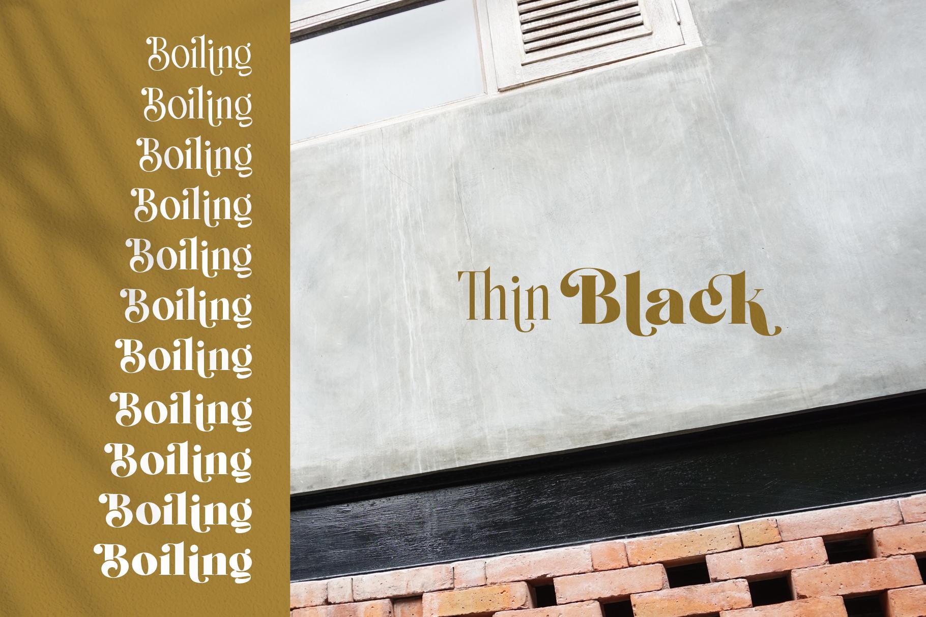 Boiling Font