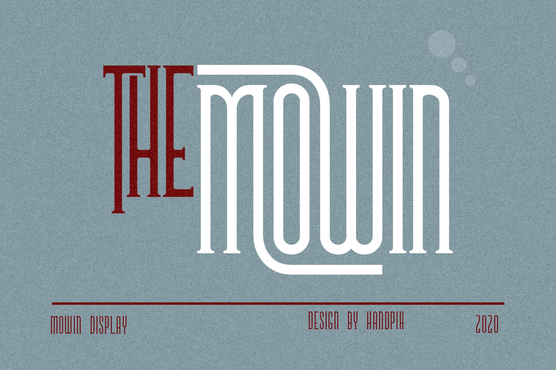 The Mowin Font