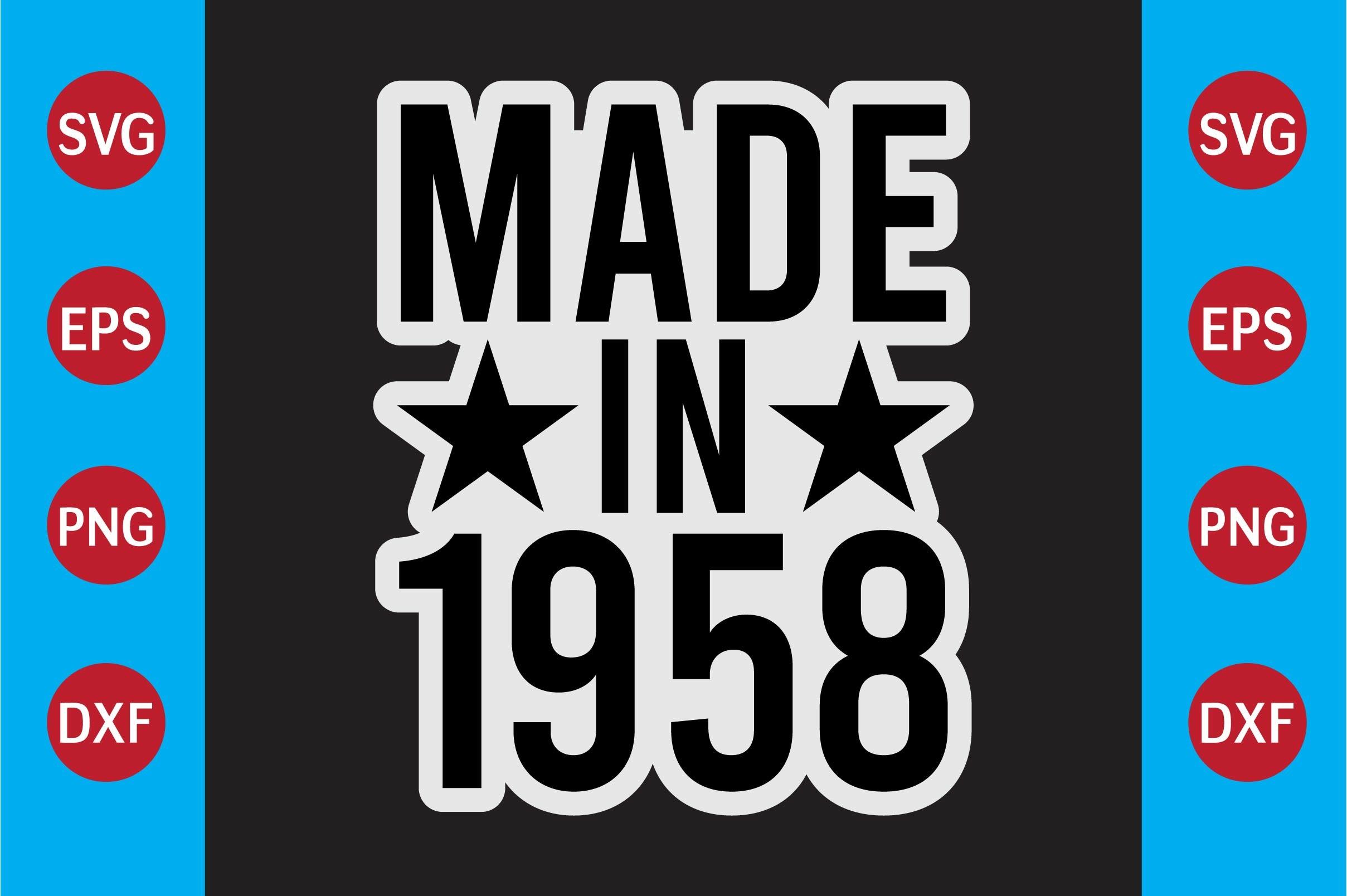 Made in 1958 T-shirt Design