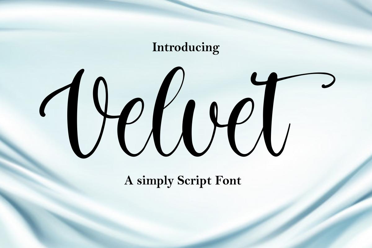 Velvet Font