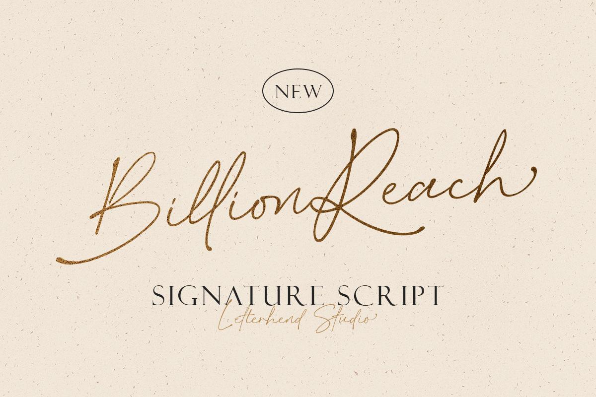 Billion Reach Font