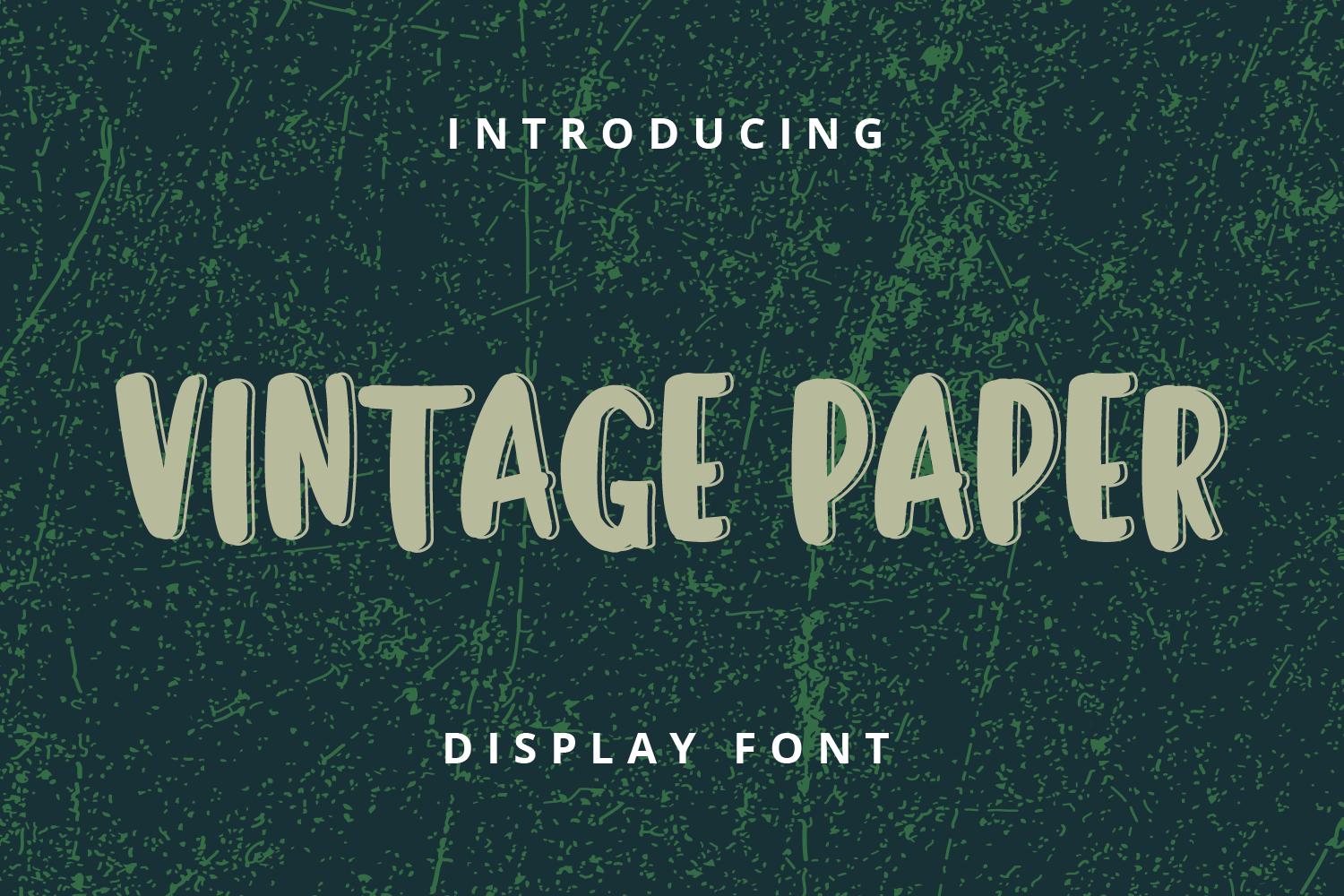 Vintage Paper Font