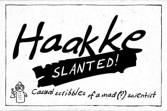 Haakke Slanted Font