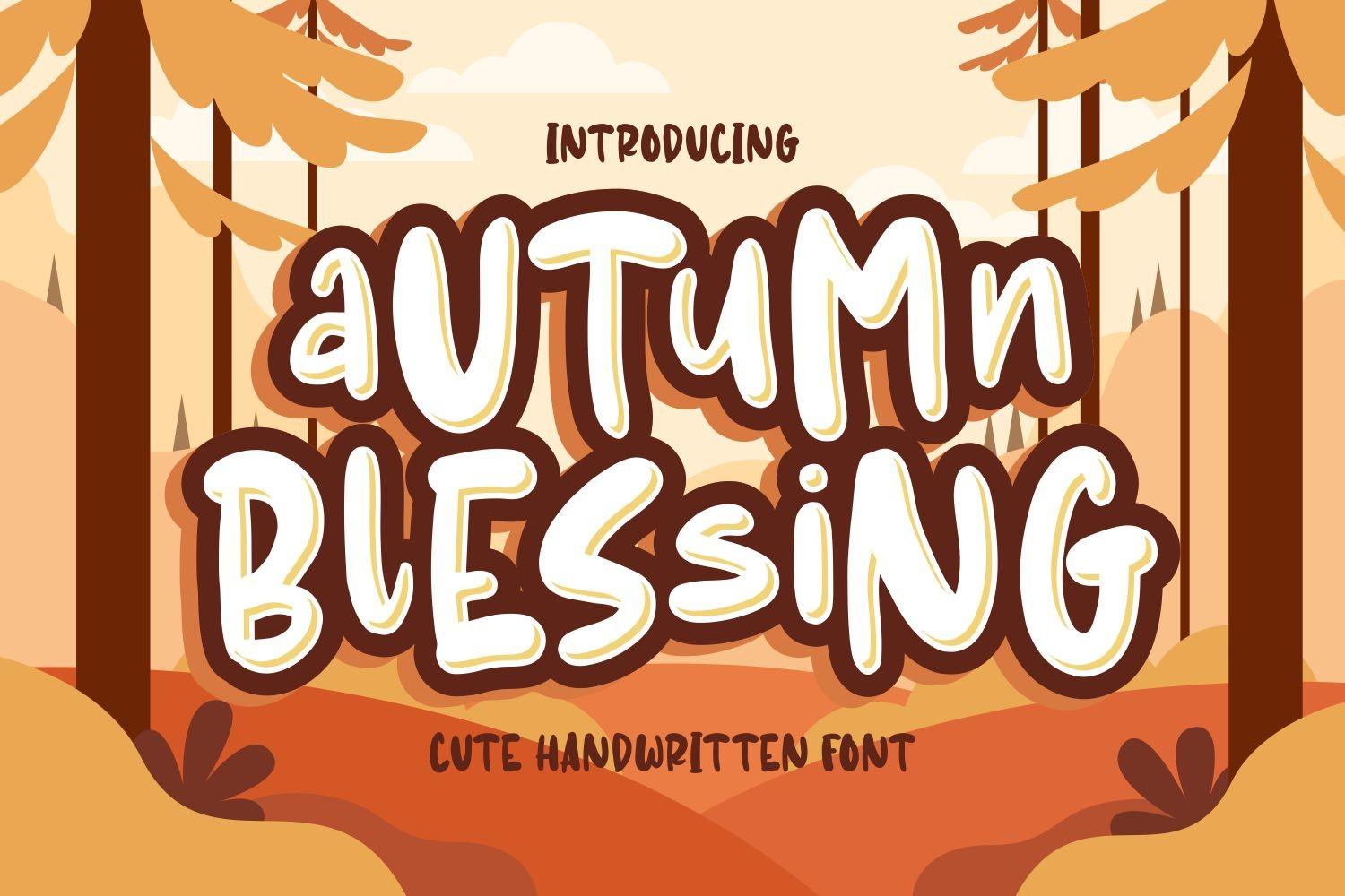 Autumn Blessing Font