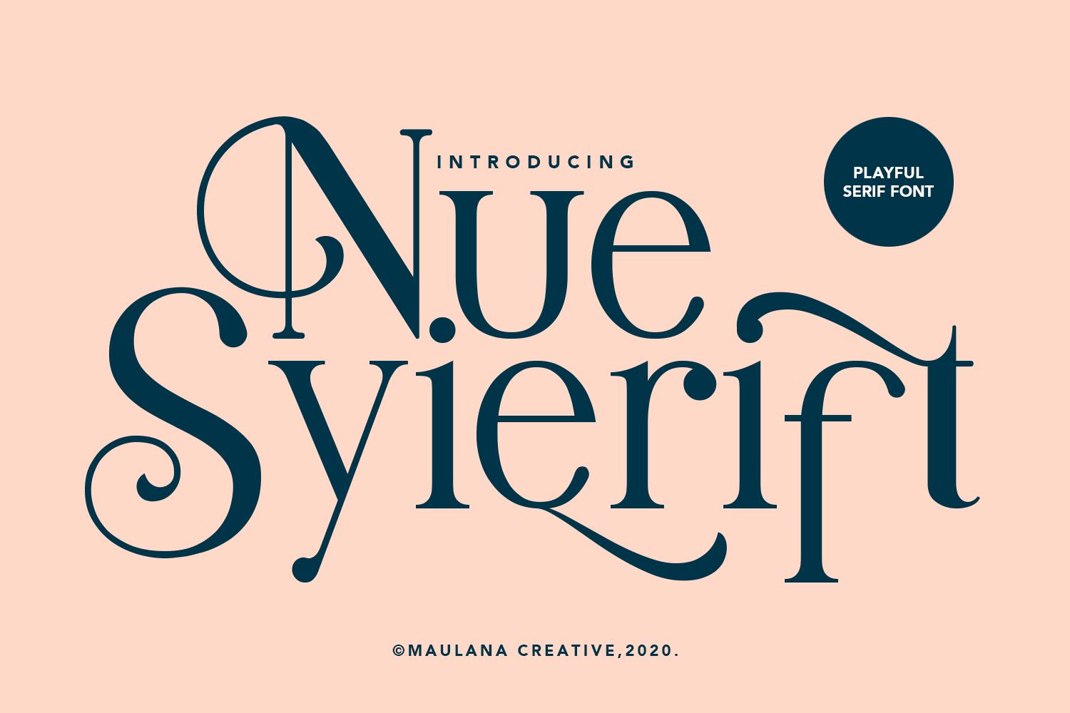 Nue Syierift Font