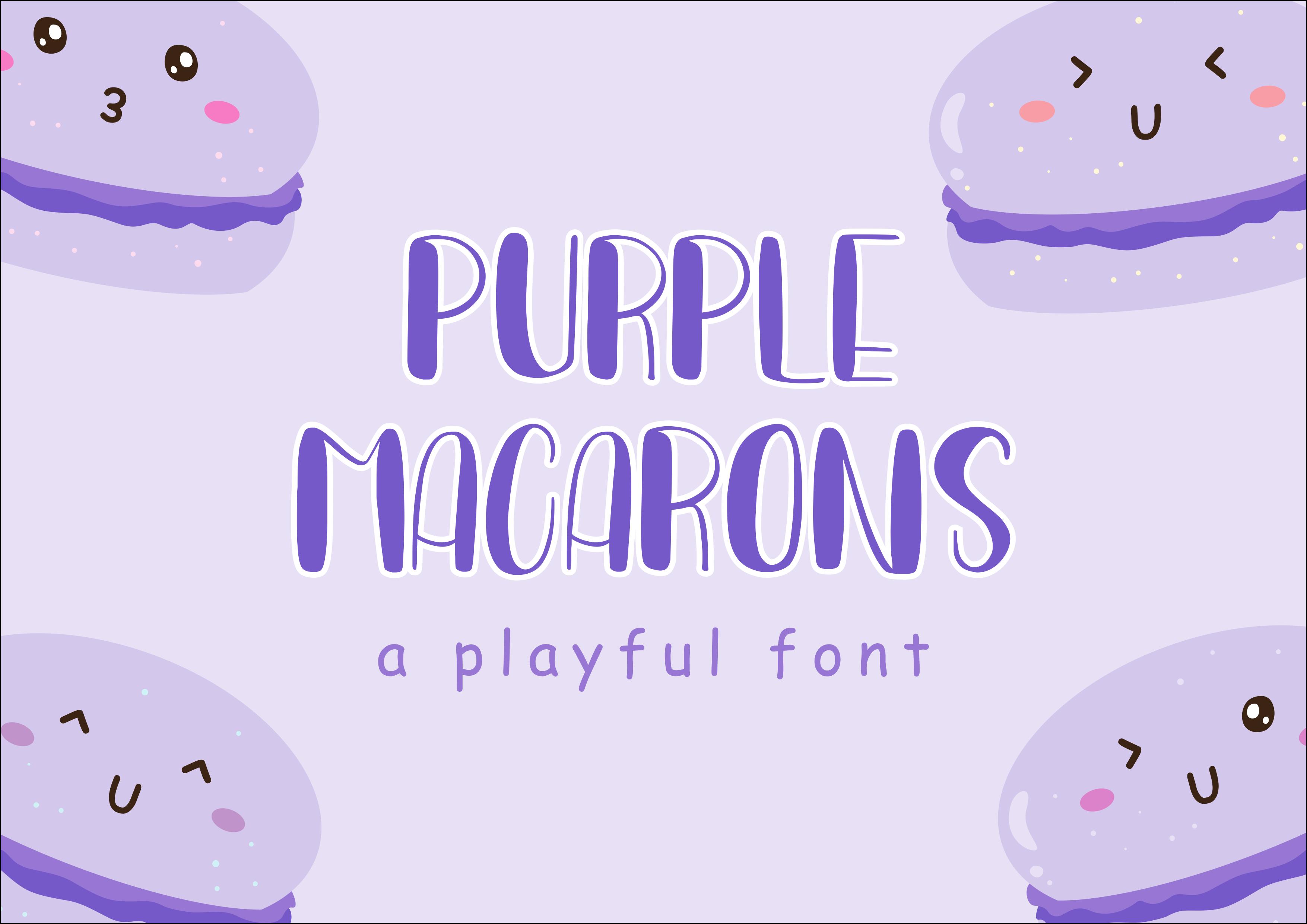 Purple Macaroon Font