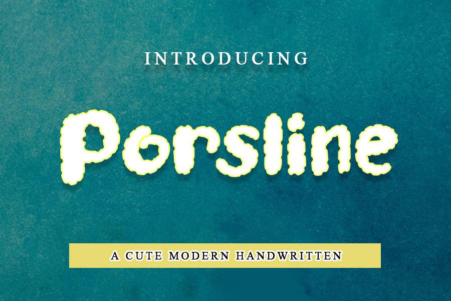 Porsline Font