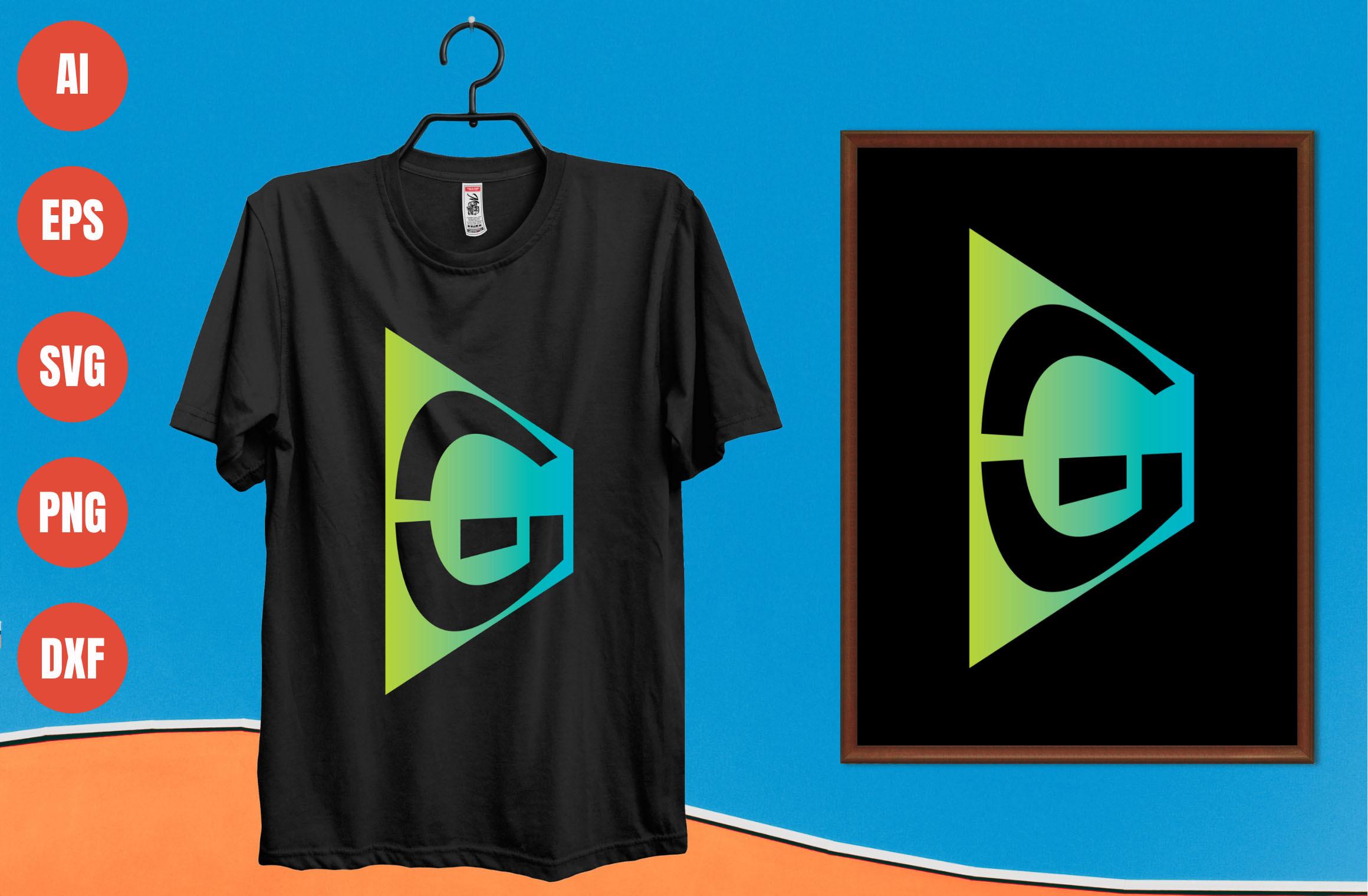 Letter G T-shirt Design 1