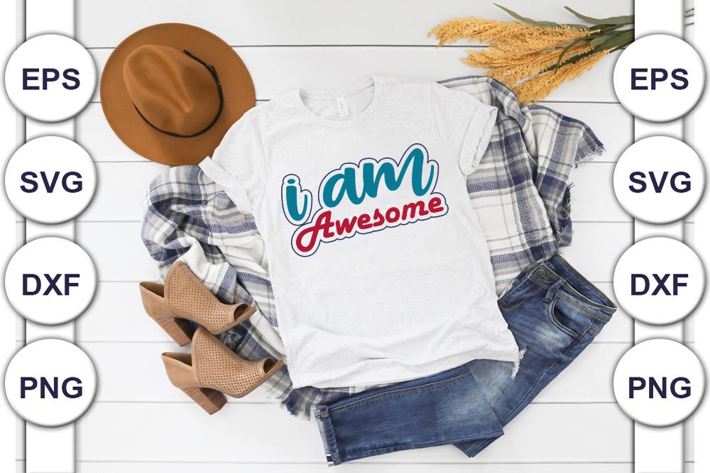 Autism Svg Design, I Am Awesome