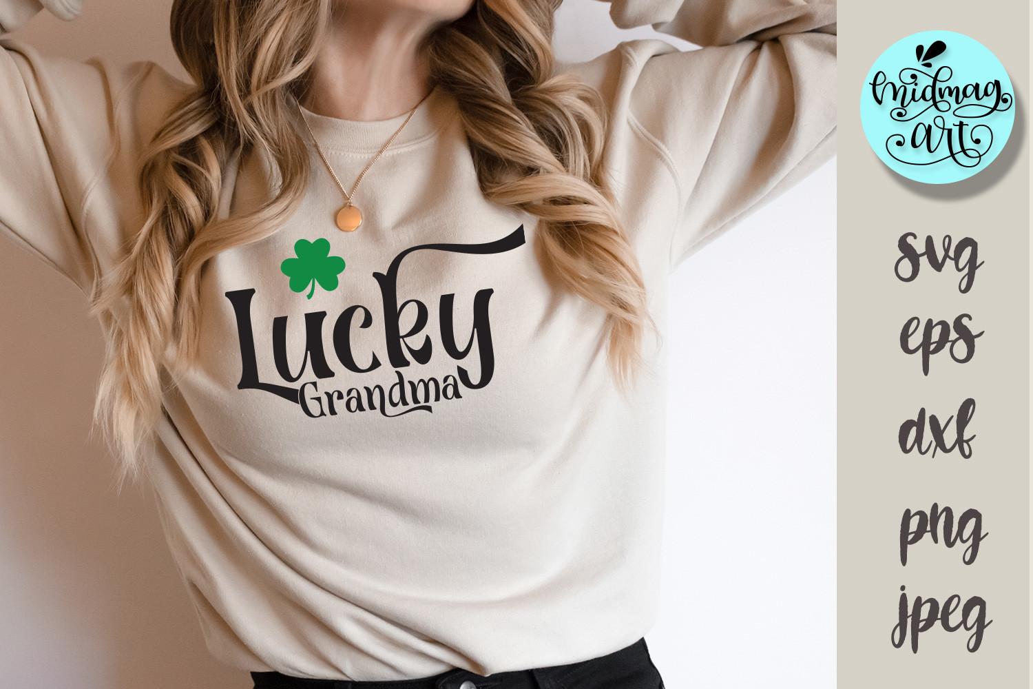 Lucky Grandma Svg, St. Patrick's Day Svg