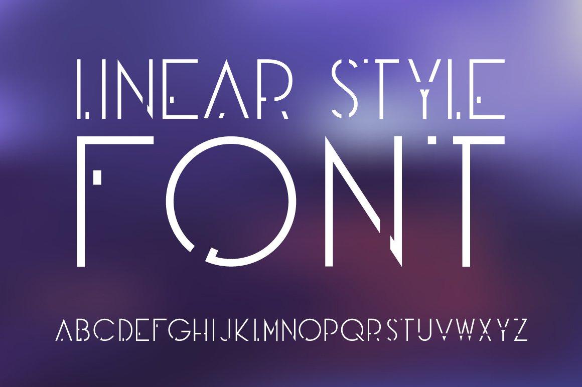 Linear Style Font