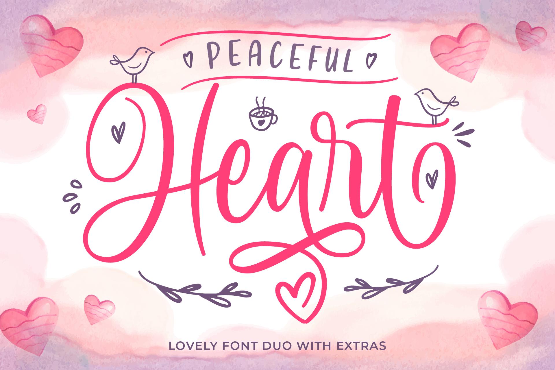 Peaceful Heart Font