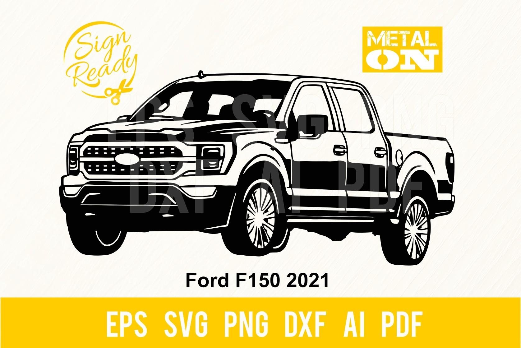 Ford F150 2021 Popular Car SVG