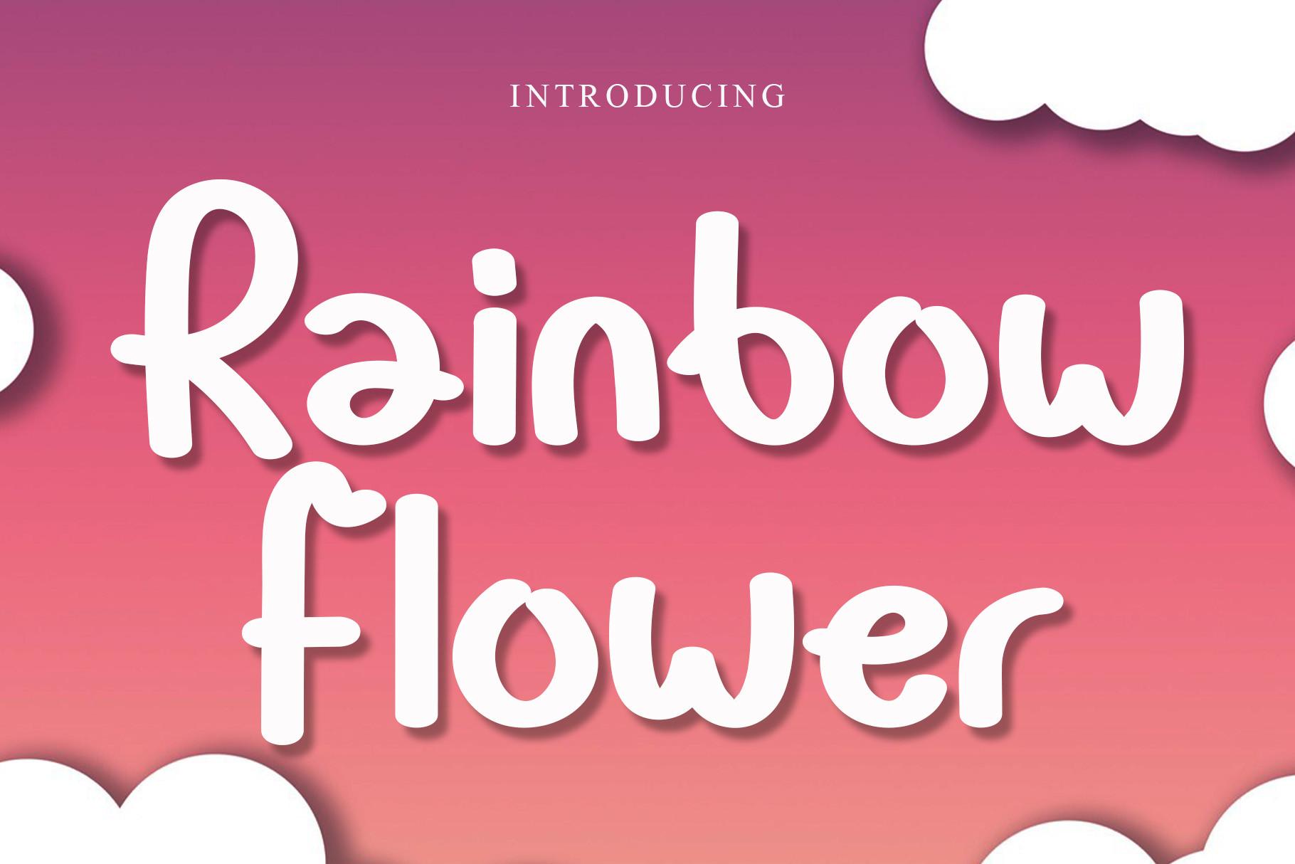 Rainbow Flower Font