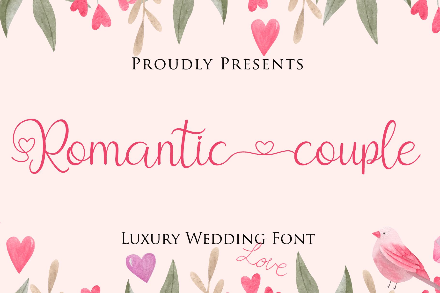 Romantic Couple Font