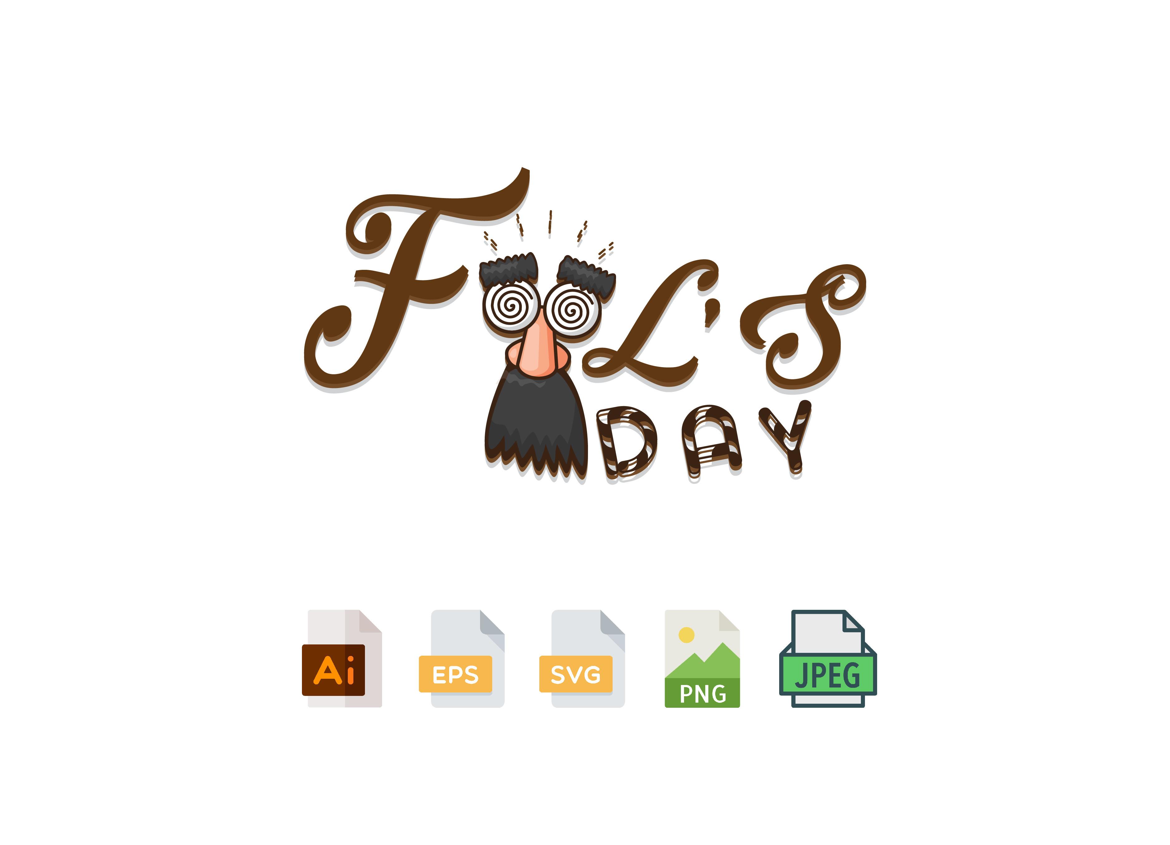 April Fools Day Design SVG