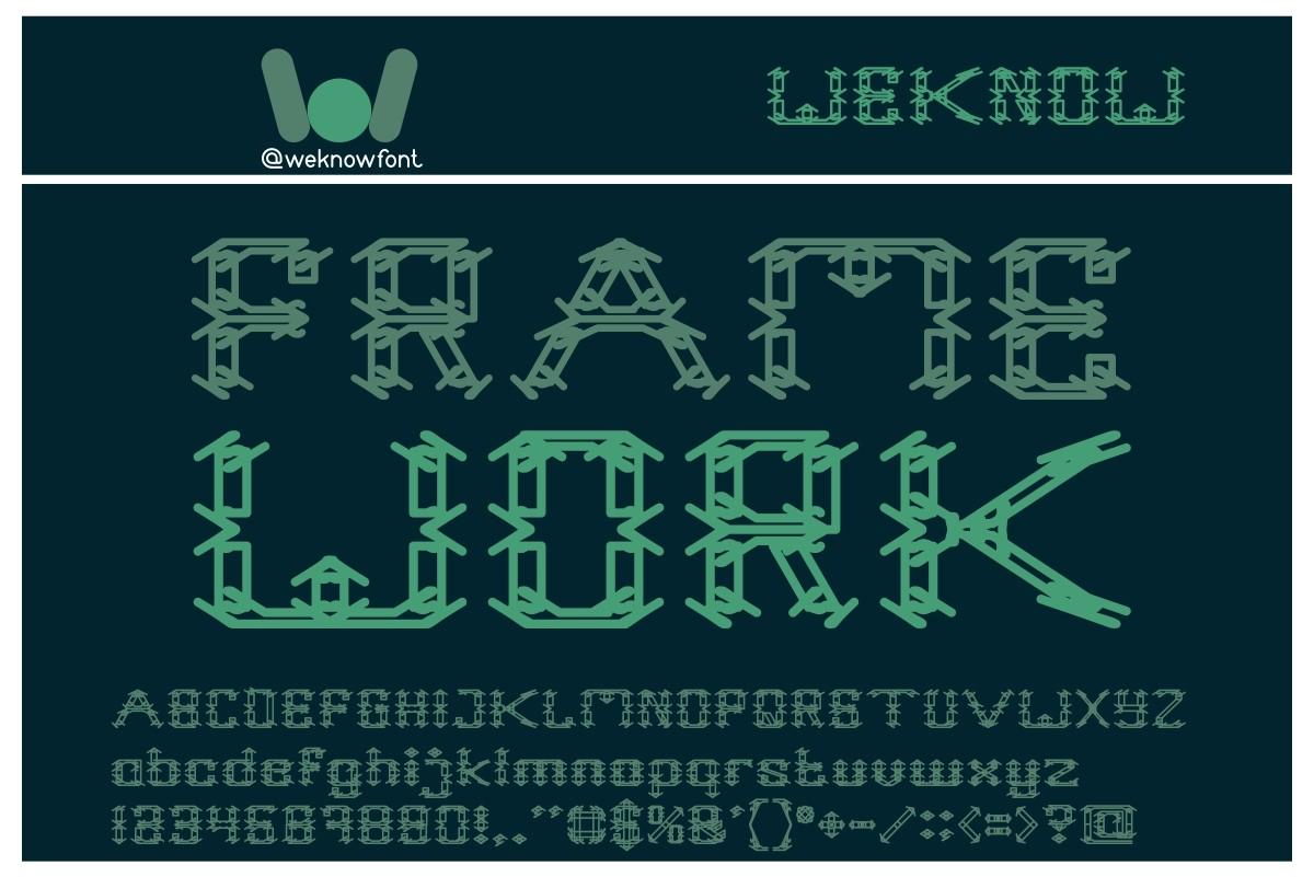 Frame Work Font