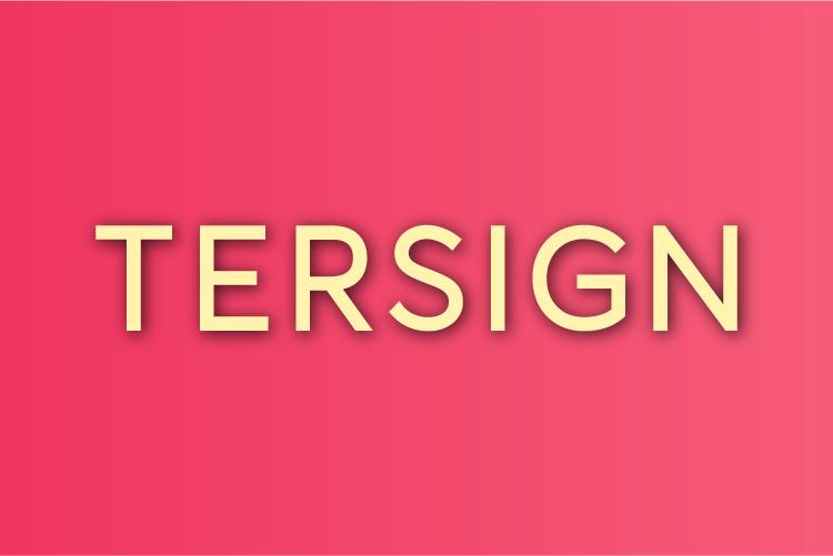 Tersign Font