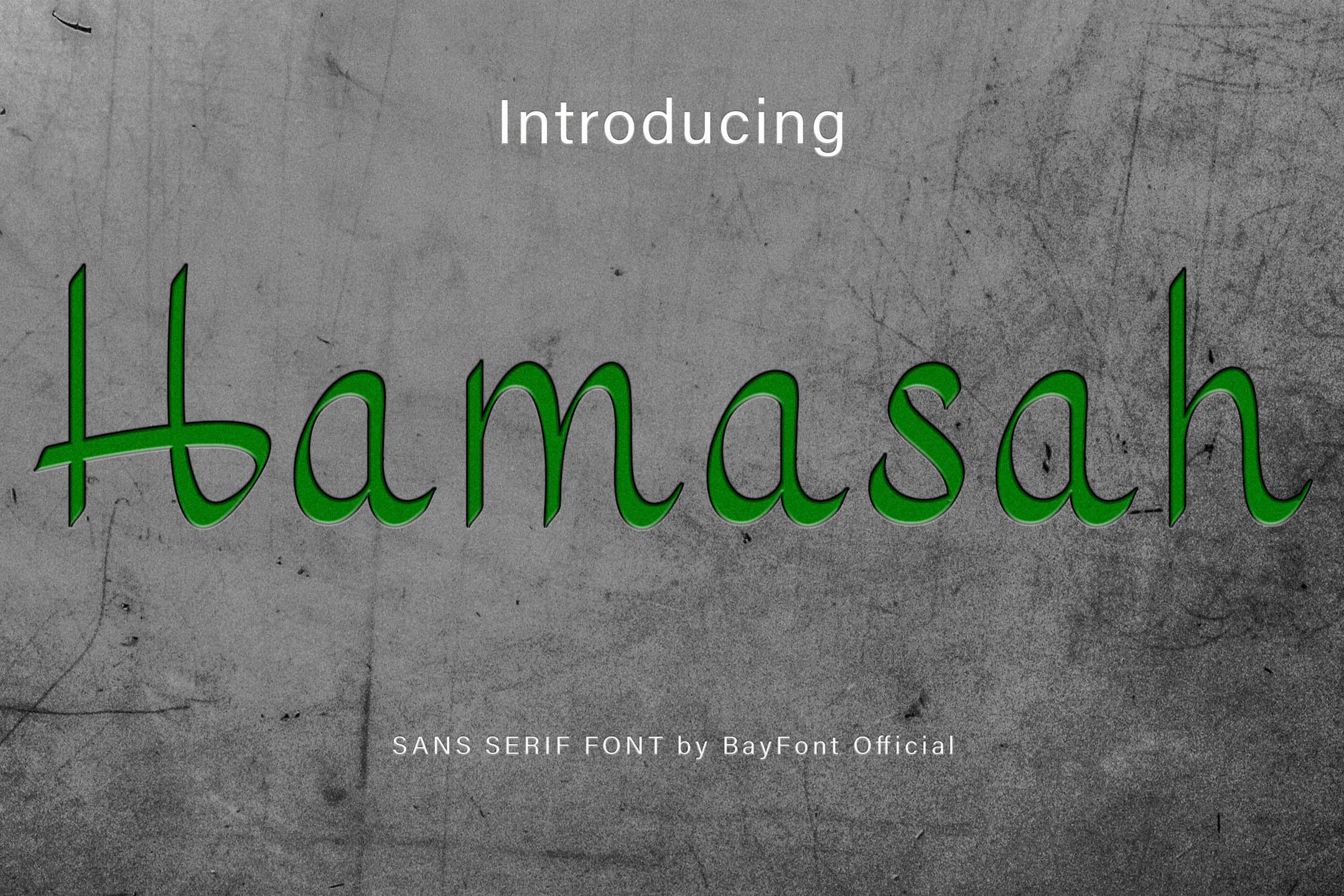 Hamasah Font